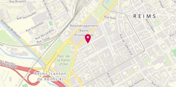Plan de TISSERAND Karine, 32 Rue de Chativesle, 51100 Reims