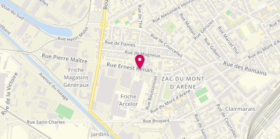 Plan de ROBERT Mathilde, 59 Rue Ernest Renan, 51100 Reims