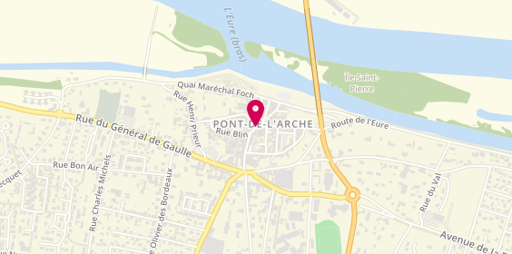Plan de HEBERT Marie-Laure, 14 place Hyacinthe Langlois, 27340 Pont-de-l'Arche