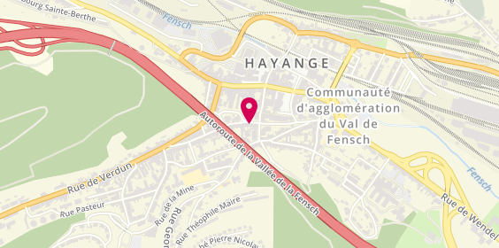Plan de Audrey Paulet Psychologue Hayange, 1 Rue Raymond Poincaré, 57700 Hayange