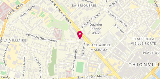 Plan de ZBIK-GENTILE Julia, 3 avenue Vauban, 57100 Thionville