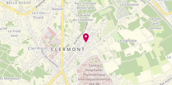 Plan de Psychologue Sophrologue Marion Mélaye, 16 place de l'Hôtel de Ville, 60600 Clermont