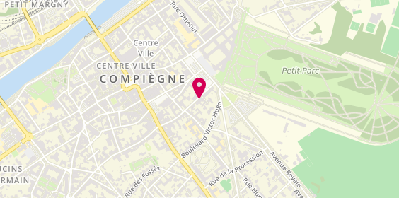 Plan de Carole WILDENBERG - Psychologue Compiègne, 9 Rue Fournier Sarloveze, 60200 Compiègne