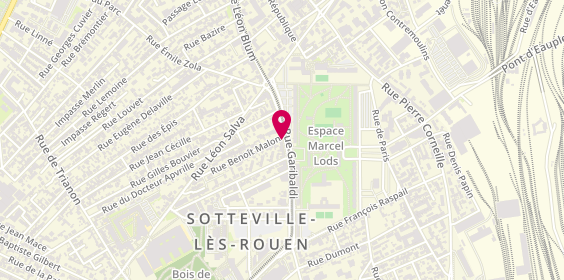 Plan de BONS Christelle, 162 Rue Garibaldi, 76300 Sotteville-lès-Rouen