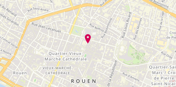 Plan de RACOUSSOT Christelle Psychologue, 12 Rue de l'Écureuil, 76000 Rouen