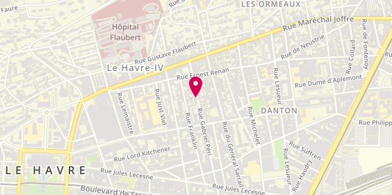 Plan de GROSSO Odile, 83 Rue Gabriel Péri, 76600 Le Havre