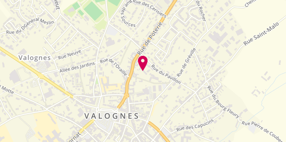 Plan de DELEPINE Véronique, 42 Rue de Poterie, 50700 Valognes