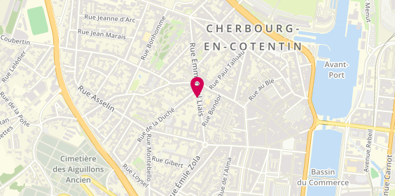 Plan de LE GOUBEY Pierre, 88 Rue Emmanuel Liais, 50100 Cherbourg-Octeville