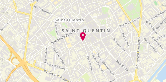 Plan de Catherine RAVERDY Psychologue Clinicienne, 5 Rue des Canonniers, 02100 Saint-Quentin