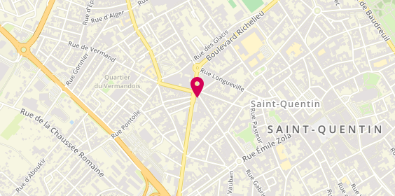 Plan de MAGAUD Marylou, 111 Rue Pierre Brossolette, 02100 Saint-Quentin
