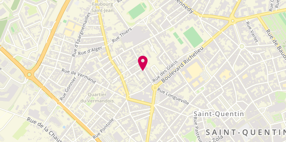 Plan de SUEUR DA Costa Nelly, 21 Rue Calixte Souplet, 02100 Saint-Quentin