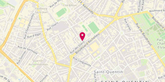 Plan de Julie LOBJEOIS - psychologue St-Quentin, 4 Rue du Colonel Fabien, 02100 Saint-Quentin