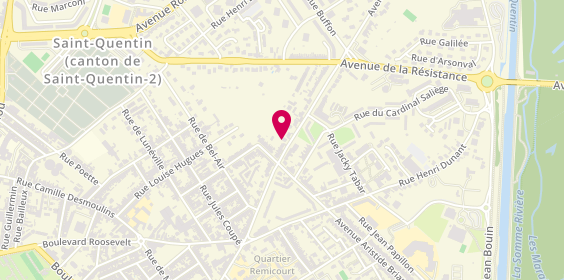 Plan de Alenda LECLERE Marie-Rose, 61 avenue de la République, 02100 Saint-Quentin
