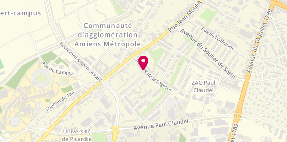 Plan de DUBOCQ Xavier, 20 avenue de la Sagesse Appartement 5, 80000 Amiens