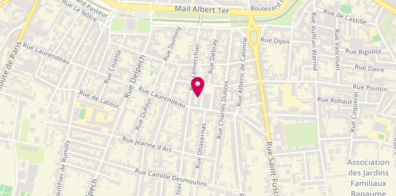Plan de Ateliers Solidago, 18 Rue Creton, 80000 Amiens