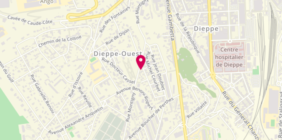 Plan de DELISLE Sylvain, 4 Rue des Jardiniers, 76200 Dieppe
