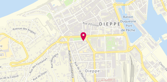 Plan de TILLAUX Amélie, 6 Rue Desmarets, 76200 Dieppe