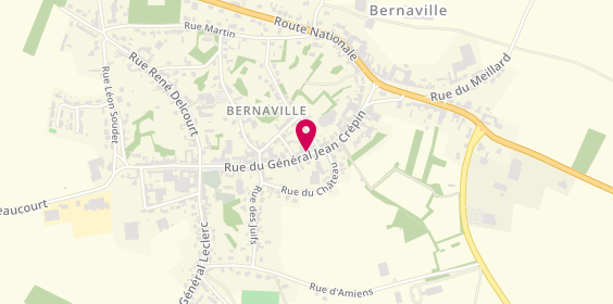 Plan de Maison Medicale de Bernaville, Maison Medicale
Rue du Général Jean Crépin, 80370 Bernaville
