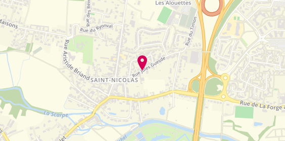 Plan de Nayma CARREZ - ZATOUT, 90 Rue Anatole France, 62223 Saint-Nicolas