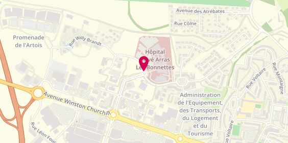 Plan de NIVARD Linda, Hôpital Privé Arras Les Bonnettes
2 Rue du Docteur Forgeois, 62000 Arras