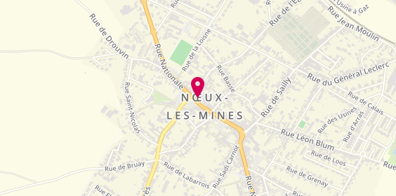 Plan de DEBREU Emilie, 89 Rue Nationale, 62290 Nœux-les-Mines