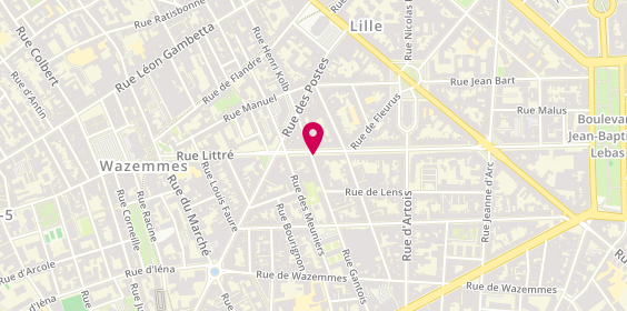 Plan de ROBERT Grégory - Cabinet Gantois, 26 rue Brûle Maison, 59000 Lille