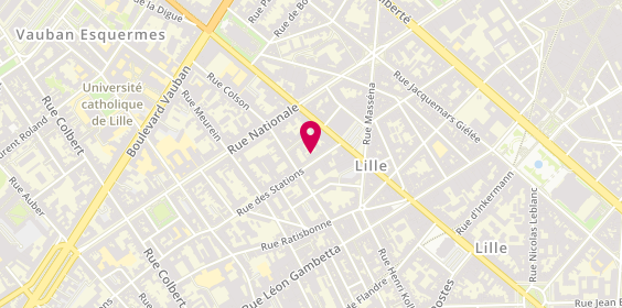 Plan de BALLY-CARPENTIER Marie, 10 Bis Rue des Stations, 59800 Lille