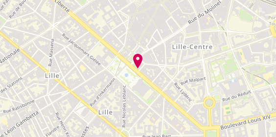 Plan de Elodie BRUGALLE Psychologue TCC Lille, 153 Boulevard de la Liberté, 59800 Lille