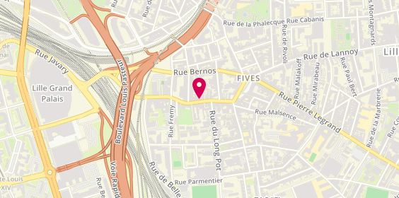 Plan de Ana FILLET - Psychologue Lille, 39 Rue Pierre Legrand, 59800 Lille
