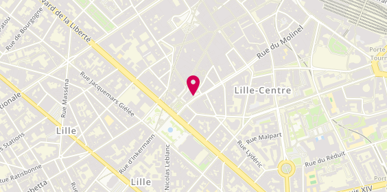 Plan de Abdelaziz AMEUR - Psychologue, 156 Rue du Molinel, 59800 Lille