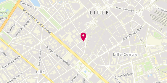 Plan de Oudghiri-Idrissi Fouzia, 33 Rue de l'Hôpital Militaire, 59000 Lille