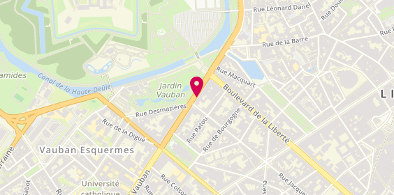 Plan de DEHOUCK Noémie Marie, 17 Boulevard Vauban, 59800 Lille
