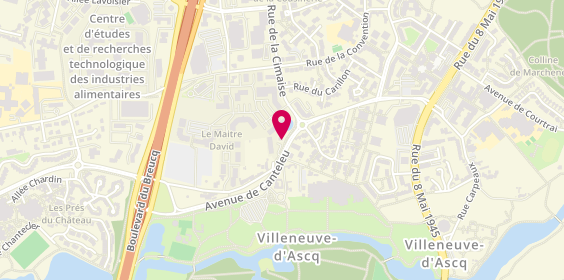 Plan de AZEVEDO Catherine, 63 avenue de Canteleu, 59650 Villeneuve-d'Ascq