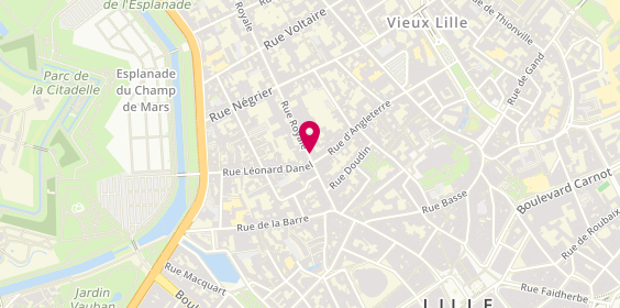 Plan de LESPINASSE Mary, 40 Rue Royale, 59800 Lille