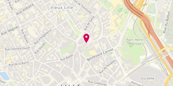 Plan de CABIN Joëlle, 18 Rue Saint Jacques, 59800 Lille