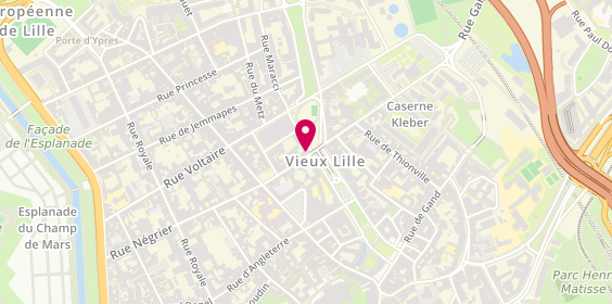 Plan de Céline DUCATEZ - Psychologue, 15 Rue du Pont 9, 59000 Lille