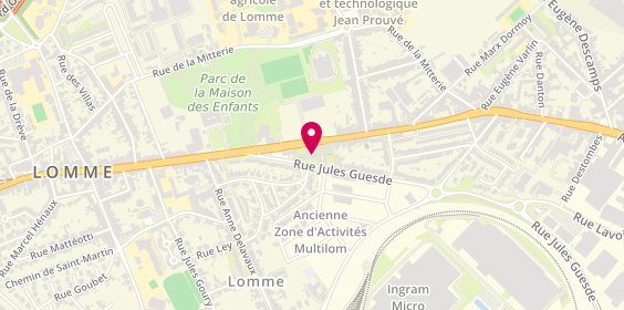 Plan de Marie-Jeanne Andrieu, 291 Avenue Dunkerque, 59160 Lomme
