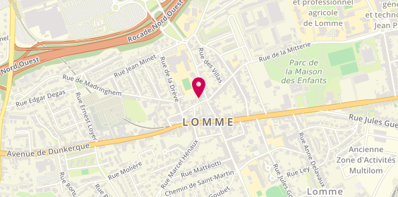 Plan de Coralie PLEWA Psychologue Clinicienne, 2 Rue Jean Moulin, 59160 Lille