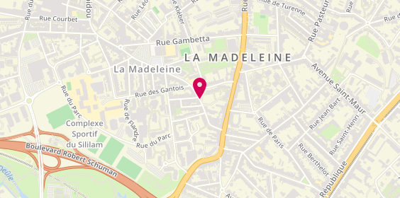 Plan de Lucie Faucomprez, 40 Rue du Président Georges Pompidou, 59110 La Madeleine