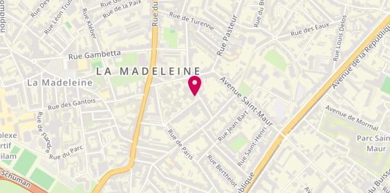 Plan de WEISS Michèle, 29 Rue de l'Abbé Lemire, 59110 La Madeleine