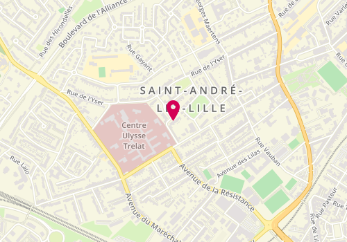 Plan de Isabelle WEISZROCK - la Physis, 6 avenue Marc Sangnier, 59350 Saint-André-lez-Lille