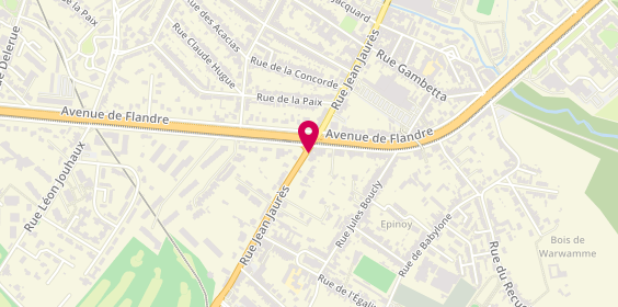 Plan de FROMENT Philippe, 124 Rue Jean Jaurès, 59491 Villeneuve-d'Ascq