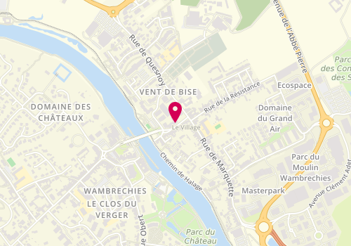 Plan de Psychologue Wambrechies (Nord) CARPENTIER Marie-Hélène, 117 Rue du Pont-Levis, 59118 Wambrechies