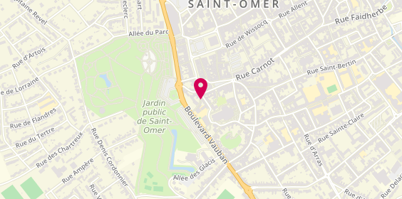 Plan de LELEU Elodie, 21 Rue Henri Dupuis, 62500 Saint-Omer