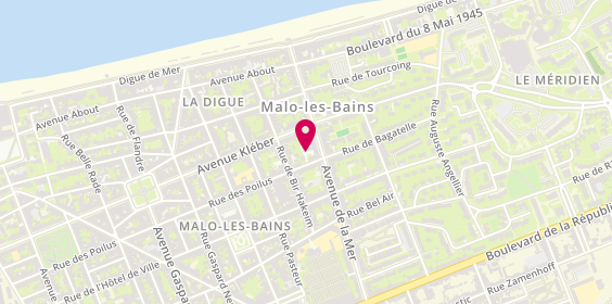 Plan de Karine PIERONNE - Psychologue Dunkerque, 58 avenue de la Mer, 59240 Dunkerque